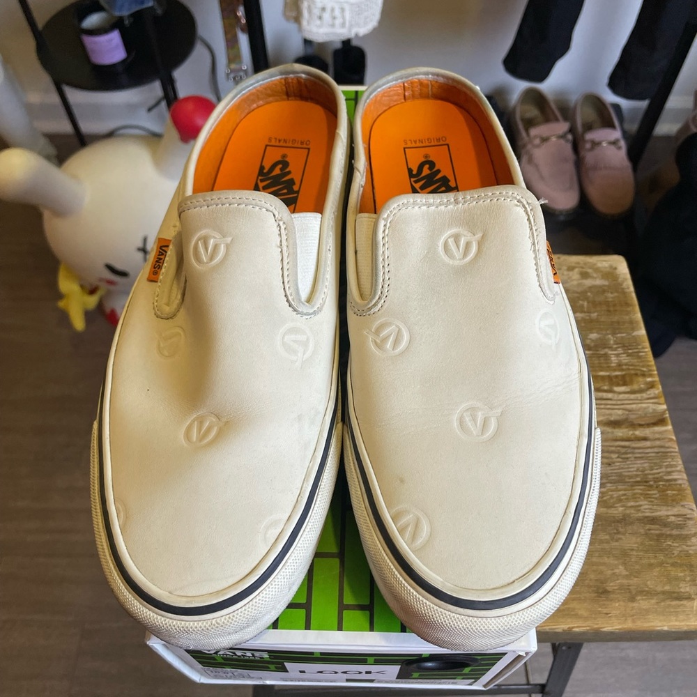 Vans x Lqqk OG slip on mule sz 10 off white